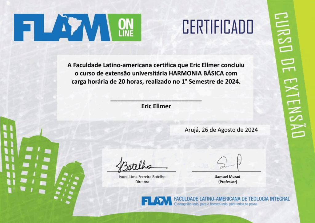 Certificado Armonía Básica